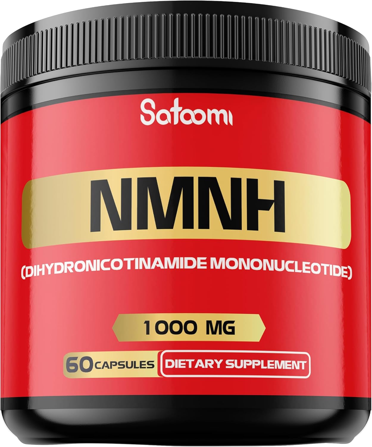 Satoomi NMNH (Dihydronicotinamide Mononucleotide) -NMN Supplement Alternative - 1000mg per Serving NAD Supplement to Support NAD+ - 60 Capsules - 30 Days