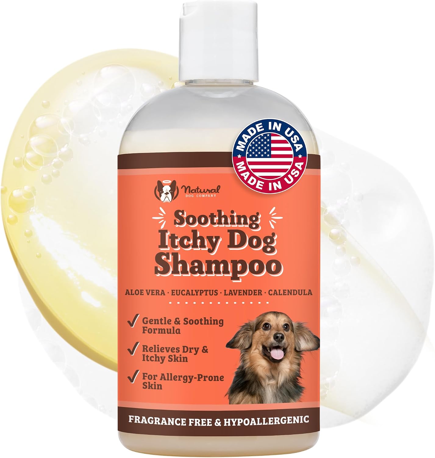 Natural Dog Company Itchy Dog Shampoo for Dogs – 12 oz