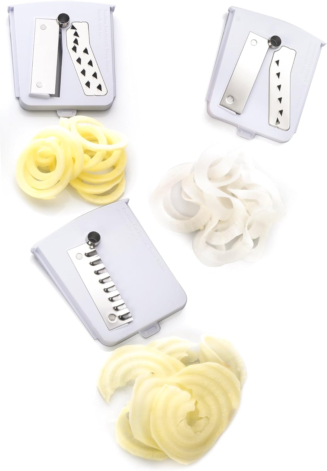 Pack of 3 Premium Blades for Brieftons 5-Blade Spiralizer (BR-5B-02), Brieftons 7-Blade Spiralizer, and Brieftons 10-Blade Spiralizer