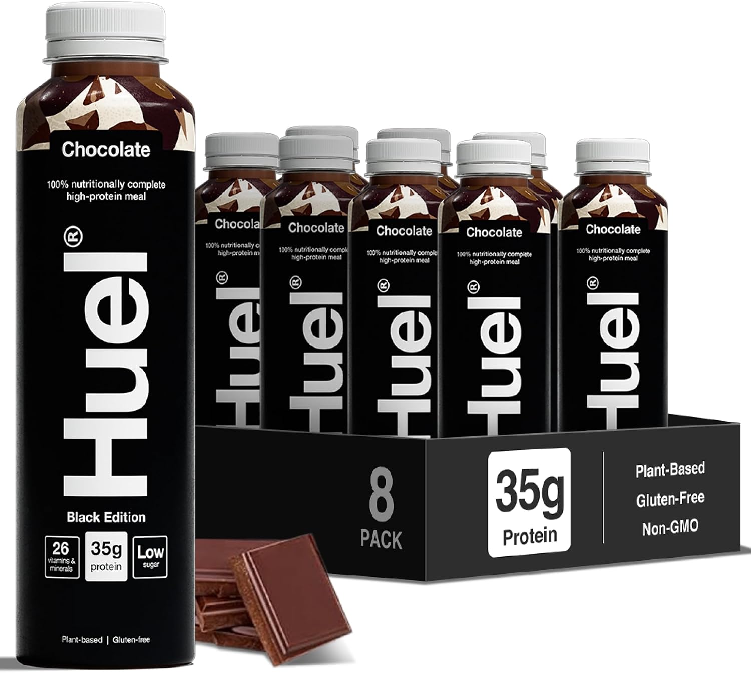 Huel Black Edition RTD | 8x500ml 35g Protein | Chocolate