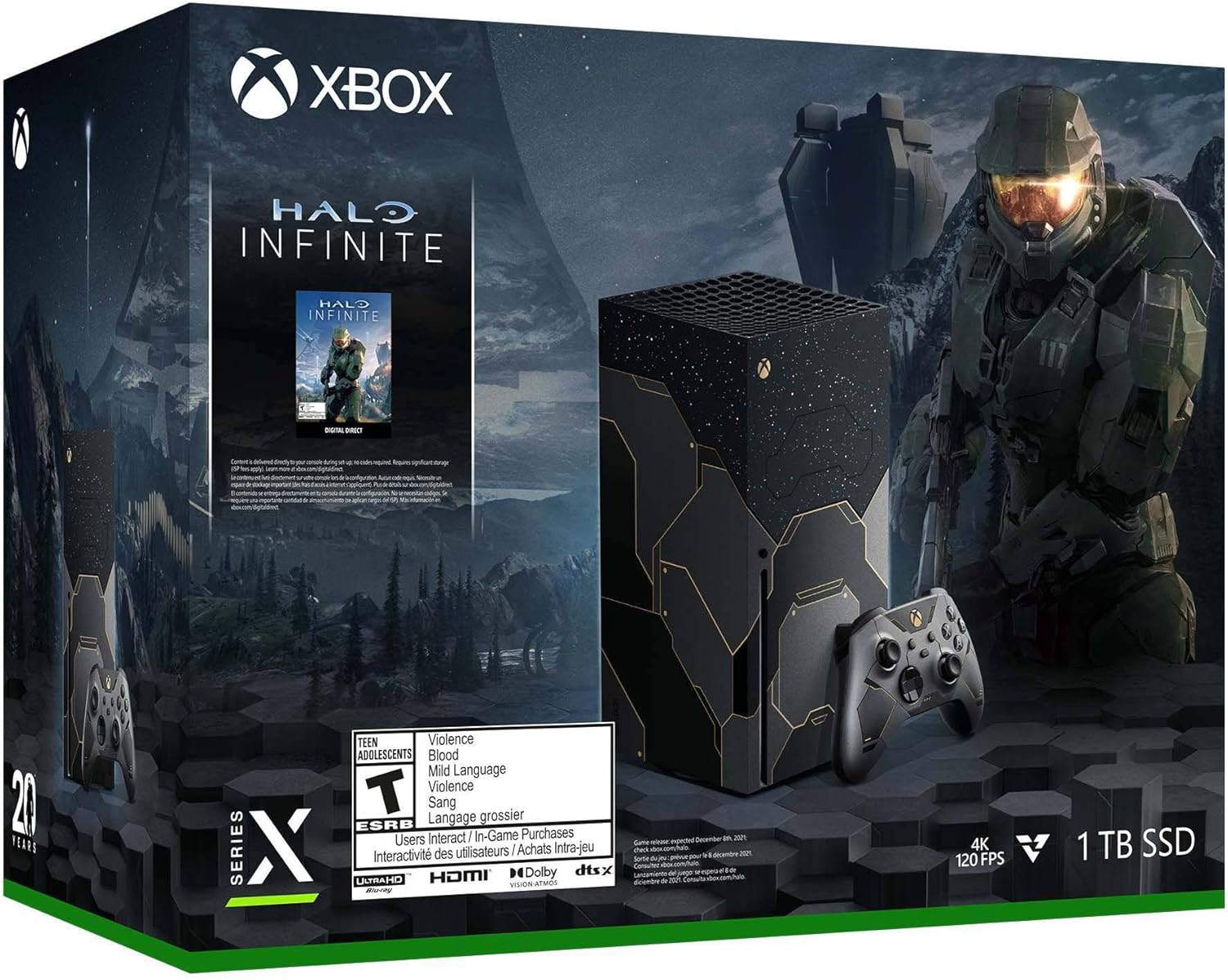 Microsoft 1TB Xbox Series X Halo Infinite Limited Edition Bundle - Backward Compatible with Thousands of Games, 16GB GDDR6 Memory, 4K UHD Blu-Ray, Up to 8K HDR