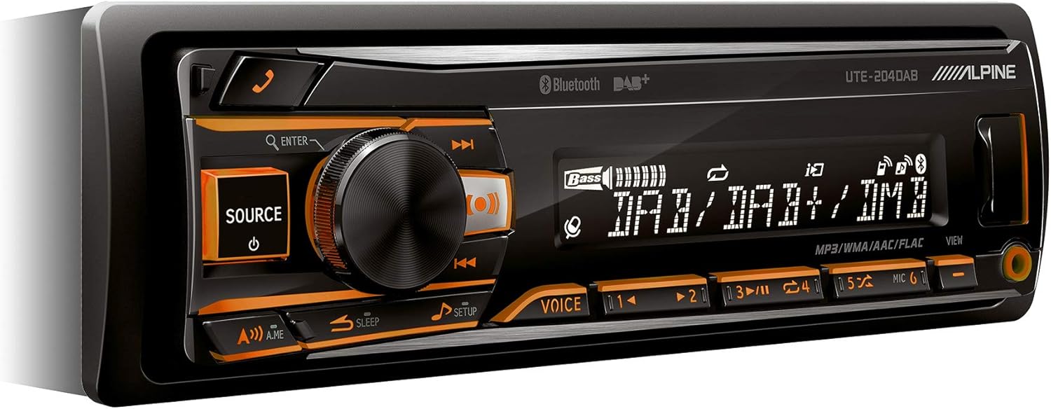 Alpine Electronics DAB and Bluetooth 1 Din Radio