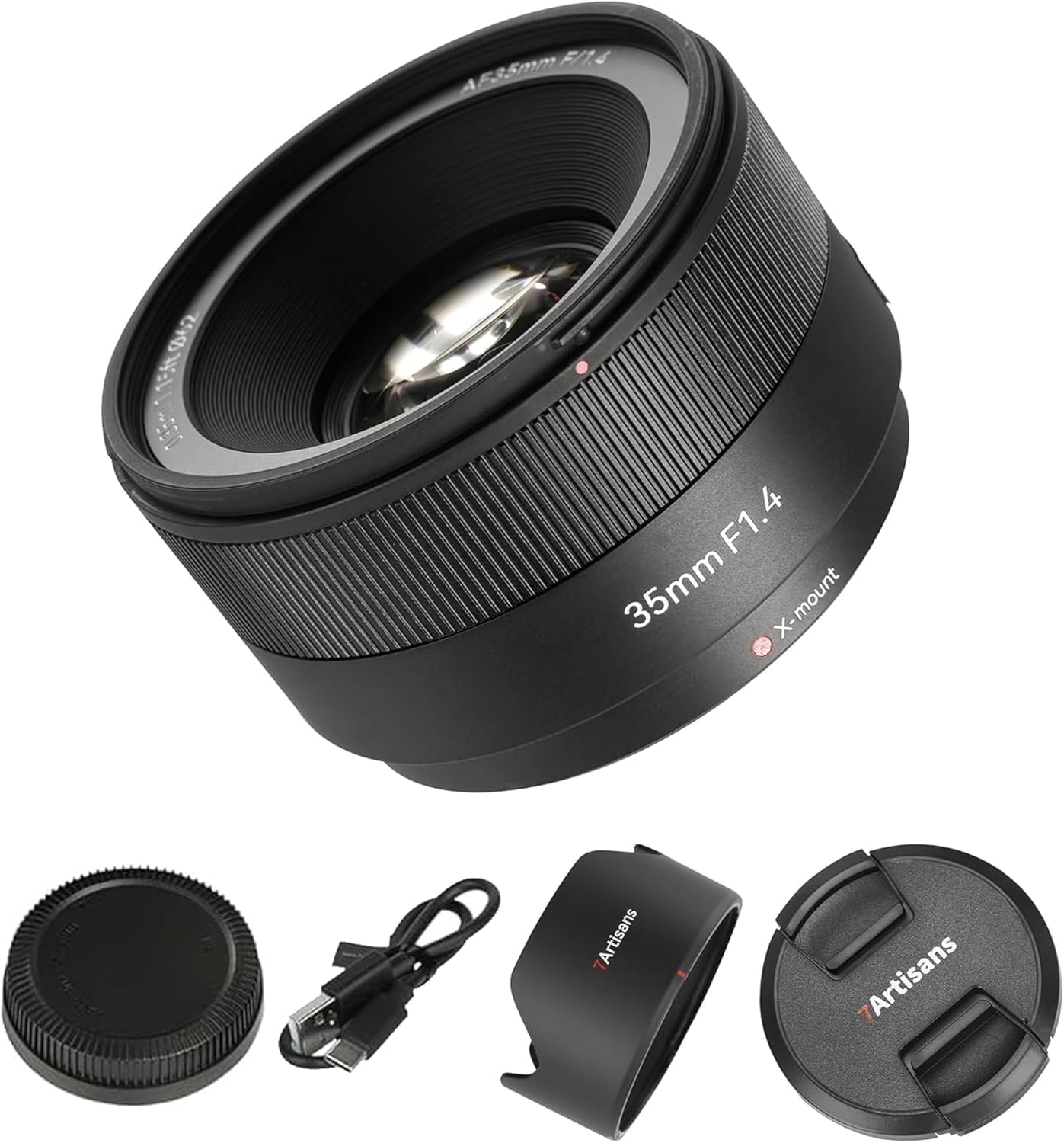 7artisans 35mm F1.4 Auto Focus APS-C X Mount Camera Lens for Fuji X-Mount Cameras X-T10 X-T2 X-T20 X-T30 X-T3 X-T5 X-T100 X-T200 X-T30 X-PR01 X-PR02