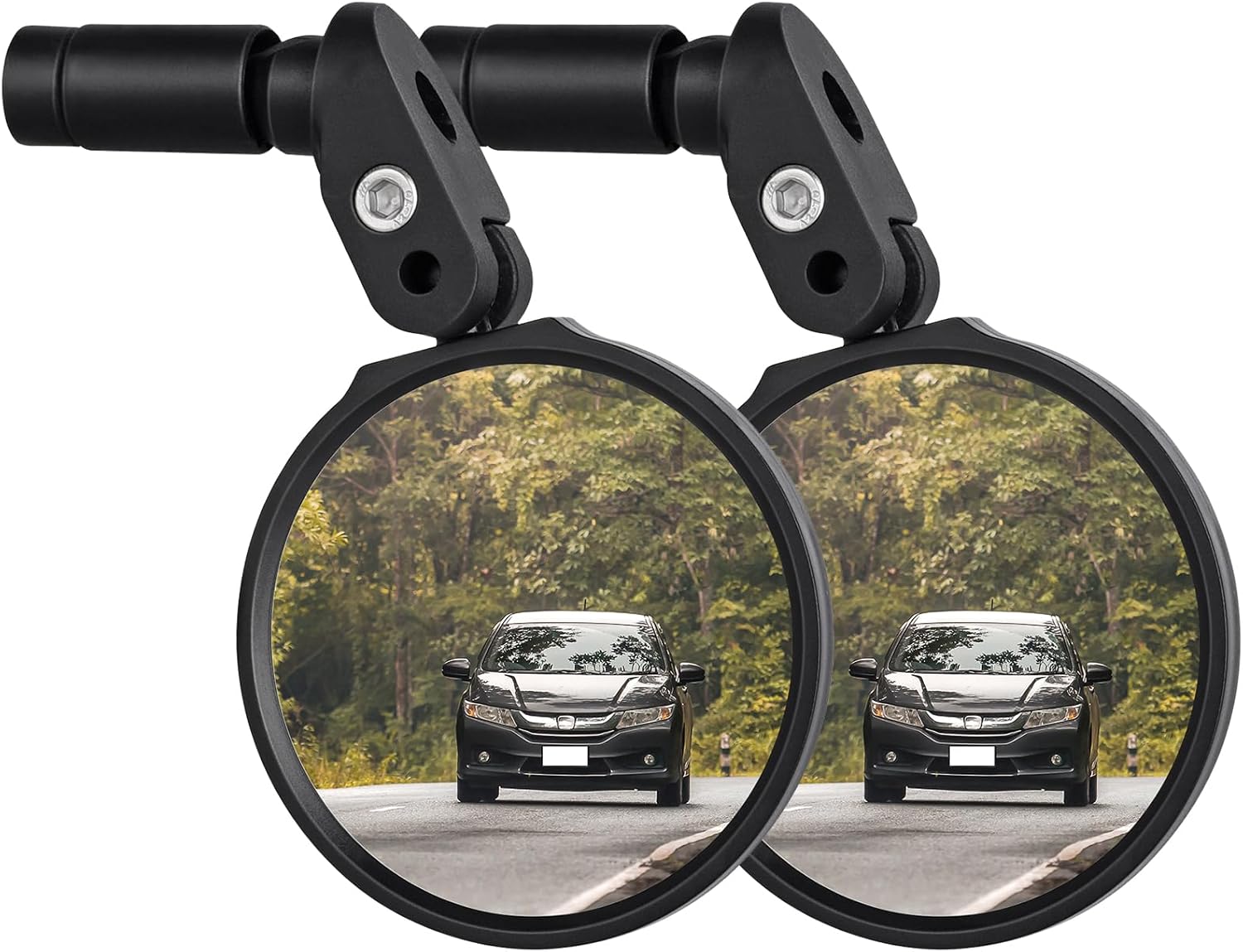 COTOUXKER Bike Mirror Bicycle Mirrors for H lebars 360-Degree Rotation Unbreakable Convex Rearview Lens for Safe Cycling 2 Sets)