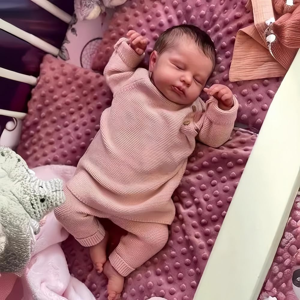 Hserial reborn dolls silicone baby girls 20inch lifelike toddler realistic babies that look real life newborn boys sleep