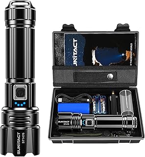 Flashlights High Lumens, Rechargeable Flashlight Led 950000 Lumen XHP70.2, Super Bright Flash Light, High Powered Handheld Flashlights for Emergency Camping Gift, IP67 Waterproof, Adjustable
