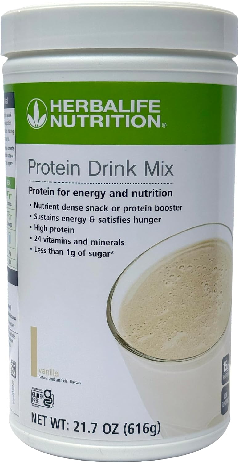 Herbalife Protein Drink Mix PDM - Vanilla (616 gm Canister)