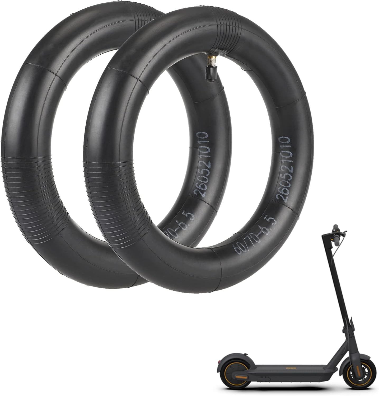 Fututech Inner Tube 60/70-6.5, 2 Pieces for Segway Ninebot Max G30 Series Electric Scooter, Shockproof Anti-Vibration Inner Tube for Wheel