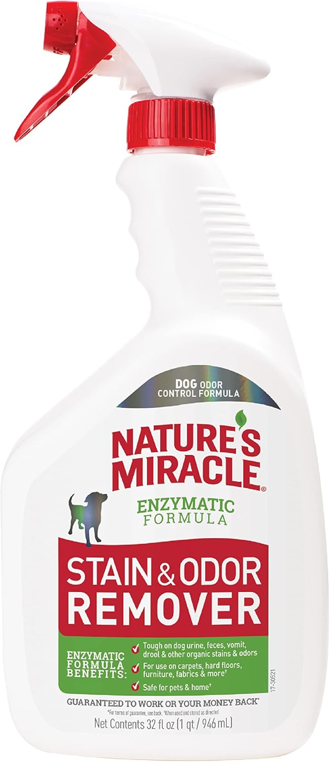 Nature’s Miracle Stain and Odor Remover Dog, Odor Control Formula, 32 oz