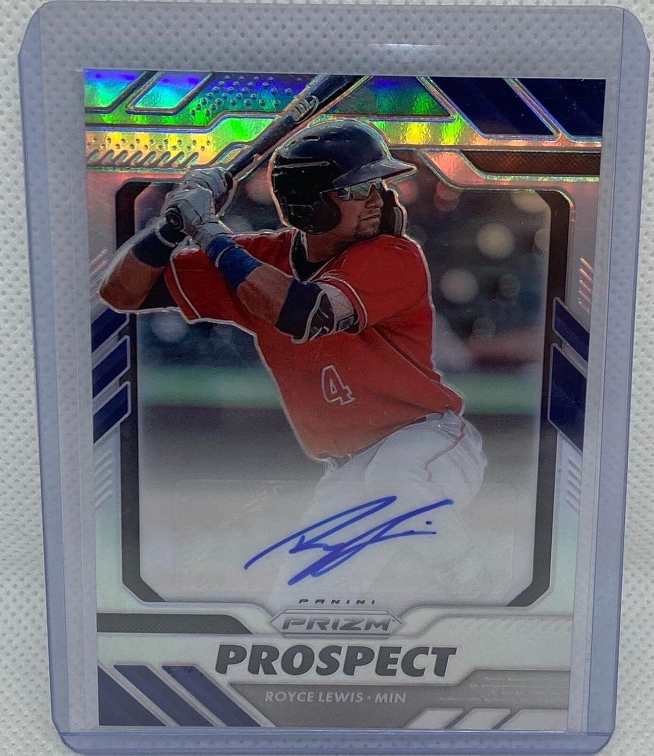 Royce Lewis 2020 Panini Prizm Prospect Silver Prizm Auto #ps-rl - Baseball Cards