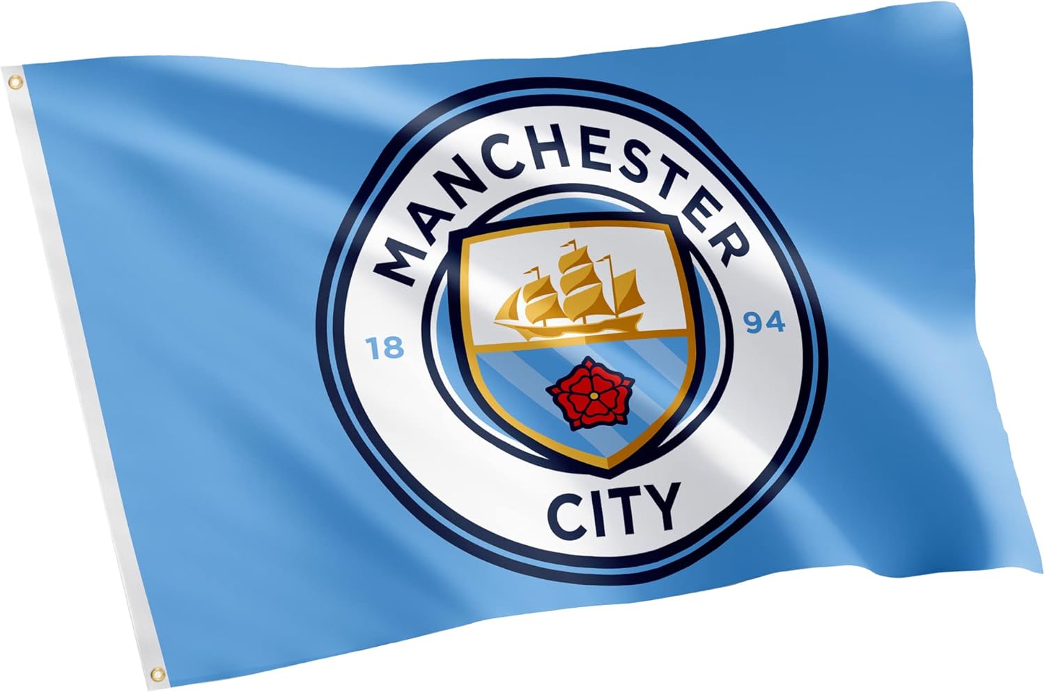 Desert Cactus Manchester City Flag Man City Cityzens MCFC Football Soccer Indoor Outdoor 3x5 feet Banner (Flag 1)