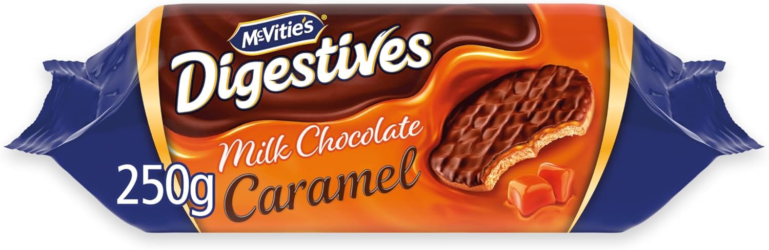 McVitie's Digestives Milk Chocolate the Caramel One, 250 g (Pack of 1)