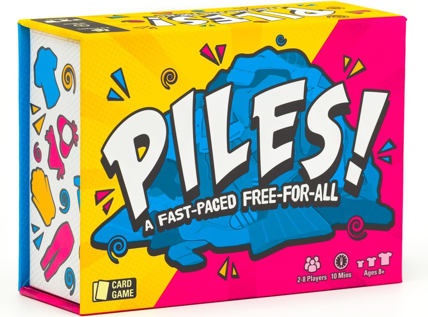 Piles - Card Games - Family Games - for Kids 8 and Up - Games for Adults - Family Game Night - Travel Games - Party Games - Memory Games - 10 Mins