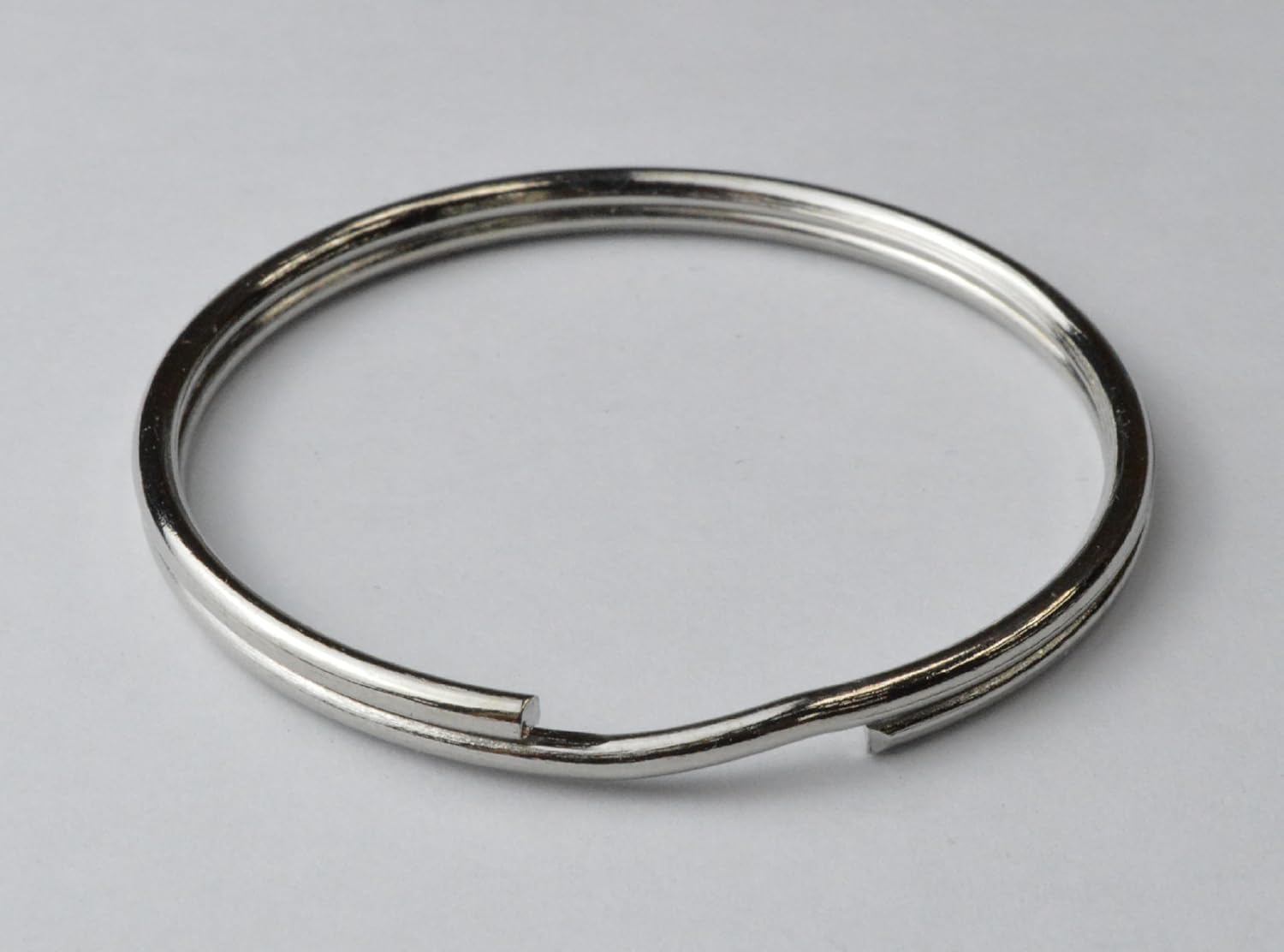 2 X Size (1.97''/50mm) Metal Large Jailer Jump Split Key Rings Loop Hoop Round Key Ring Organiser Car Home Keys Organization Arts & Crafts Lanyards (2)