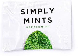 Simply Gum Mints | Individually Wrapped Mints | Peppermint | 50 Pouches | Breath Freshening, Vegan, Non Gmo, Nothing Artificial