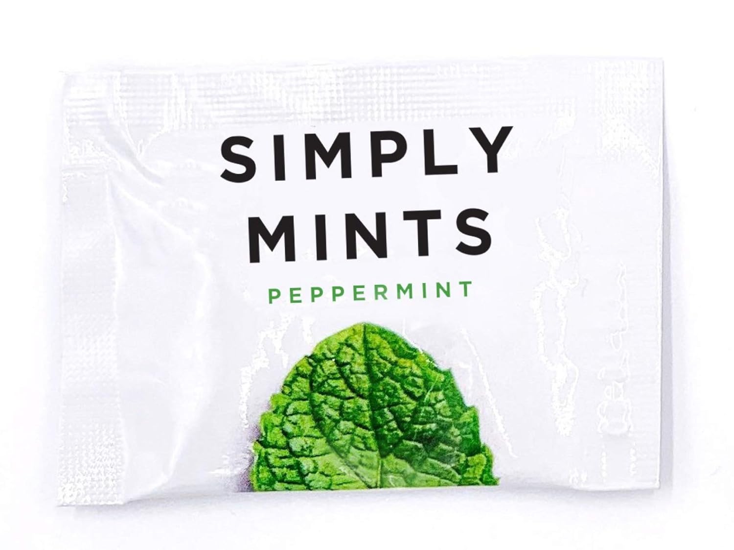 Simply Gum Mints | Individually Wrapped Mints | Peppermint | 50 Pouches | Breath Freshening, Vegan, Non Gmo, Nothing Artificial