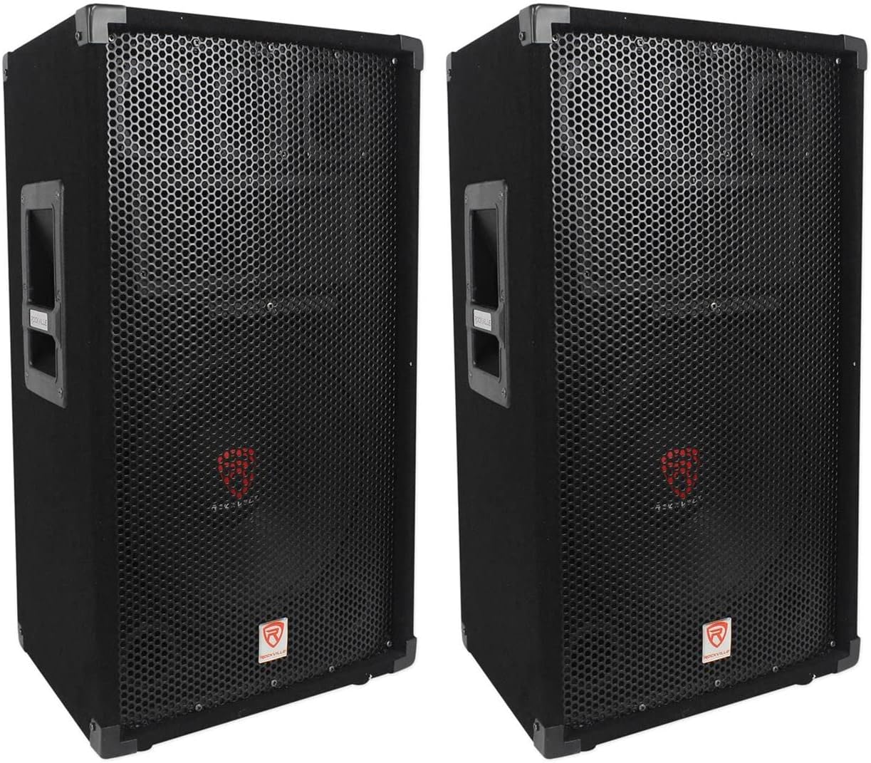Rockville (2) RSG12 12 3-Way 1000 Watt 8-Ohm Passive DJ/Pro Audio PA Speaker