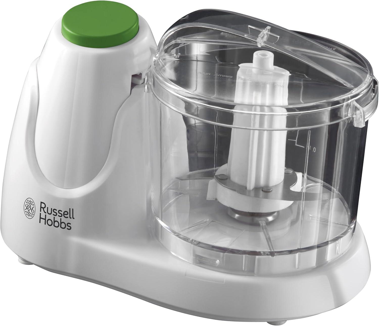Russell Hobbs Food Collection Electric Mini Chopper, Dices & Purees Fruit & Vegetables - recipes included, 500ml, Removable dishwasher-safe bowl, lid & blade, Simple one-button operation, 75W, 22220