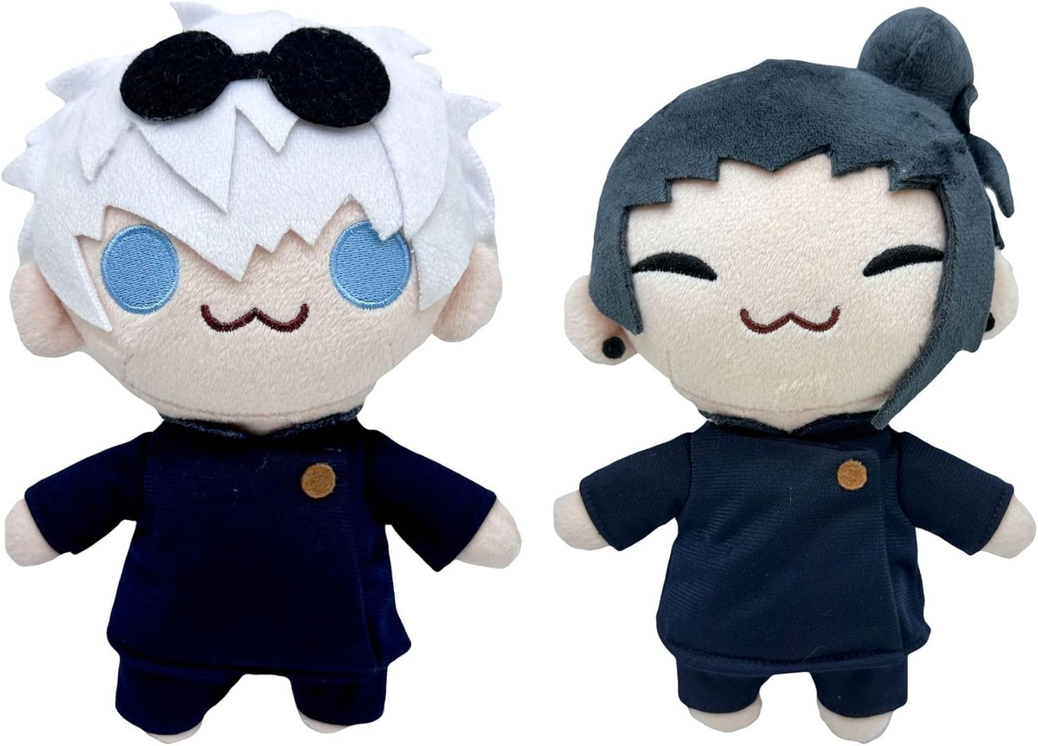 eamve 2 Pcs Gojo Age 3+ and Geto Stuffed Animals, 22cm Gojo Satoru Plush, Jujutsu Kaisen Plush Figure Gift