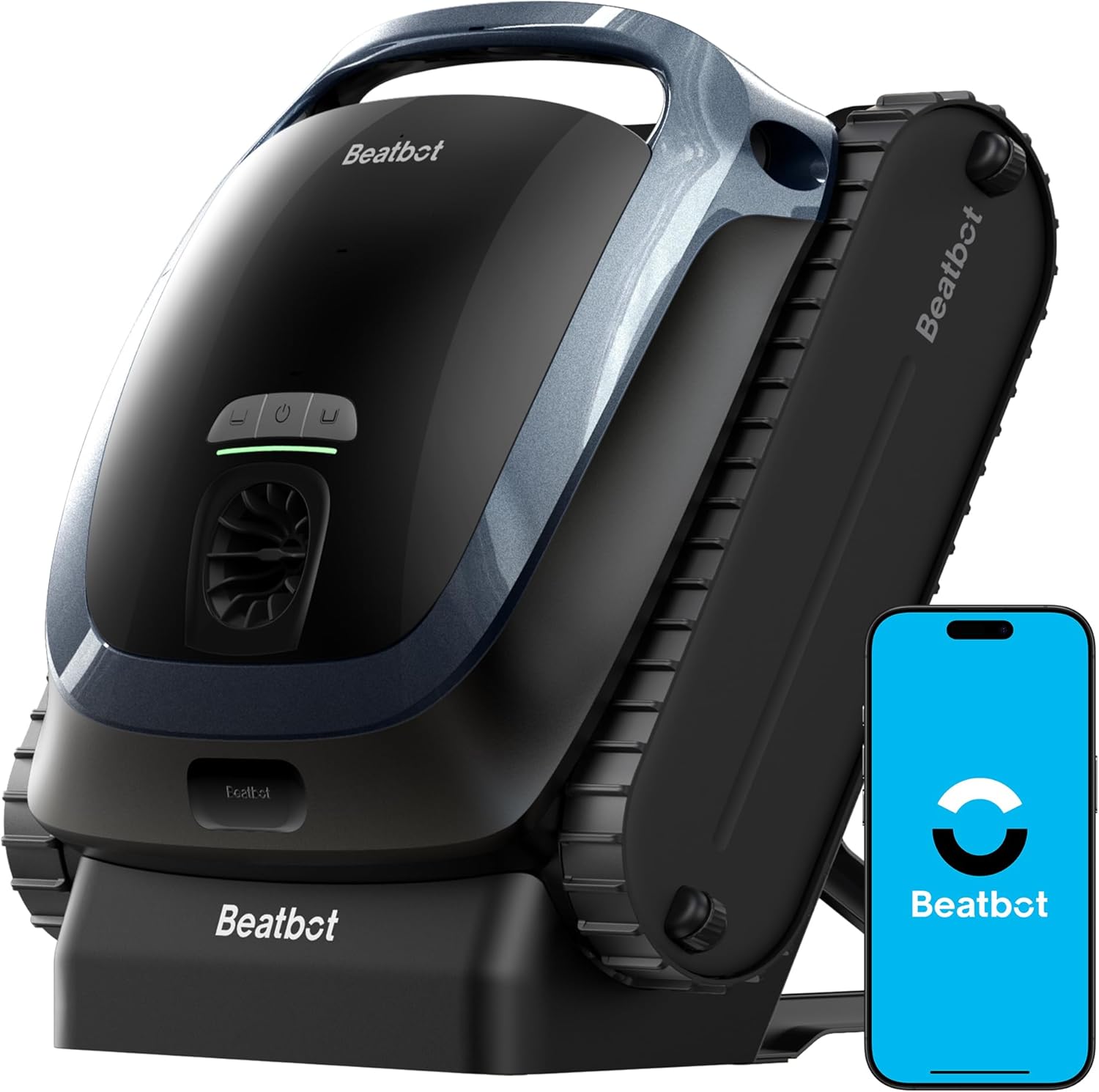 (2025 Upgrade) Beatbot AquaSense 2 Cordless Robotic Pool Vacuum Cleaner, Smart Surface Parking, Double-Pass Waterline Scrubbing, Cleans Floor, Walls and Waterline, Light Blue