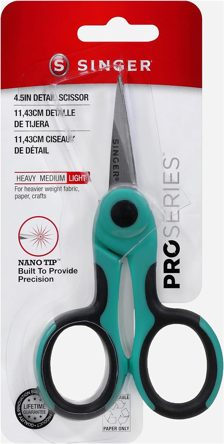 SINGER 4-1/2 inch ProSeries™ Scissor with NANO Tip™ Comfort Grip