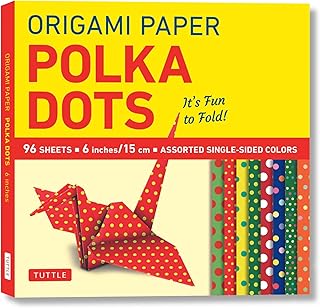 Origami Paper 96 sheets - Polka Dots 6 inch (15 cm): Tuttle Origami Paper: Origami Sheets Printed with 8 Different Patterns: Instructions for 6 Projects Included (Tuttle Specials)