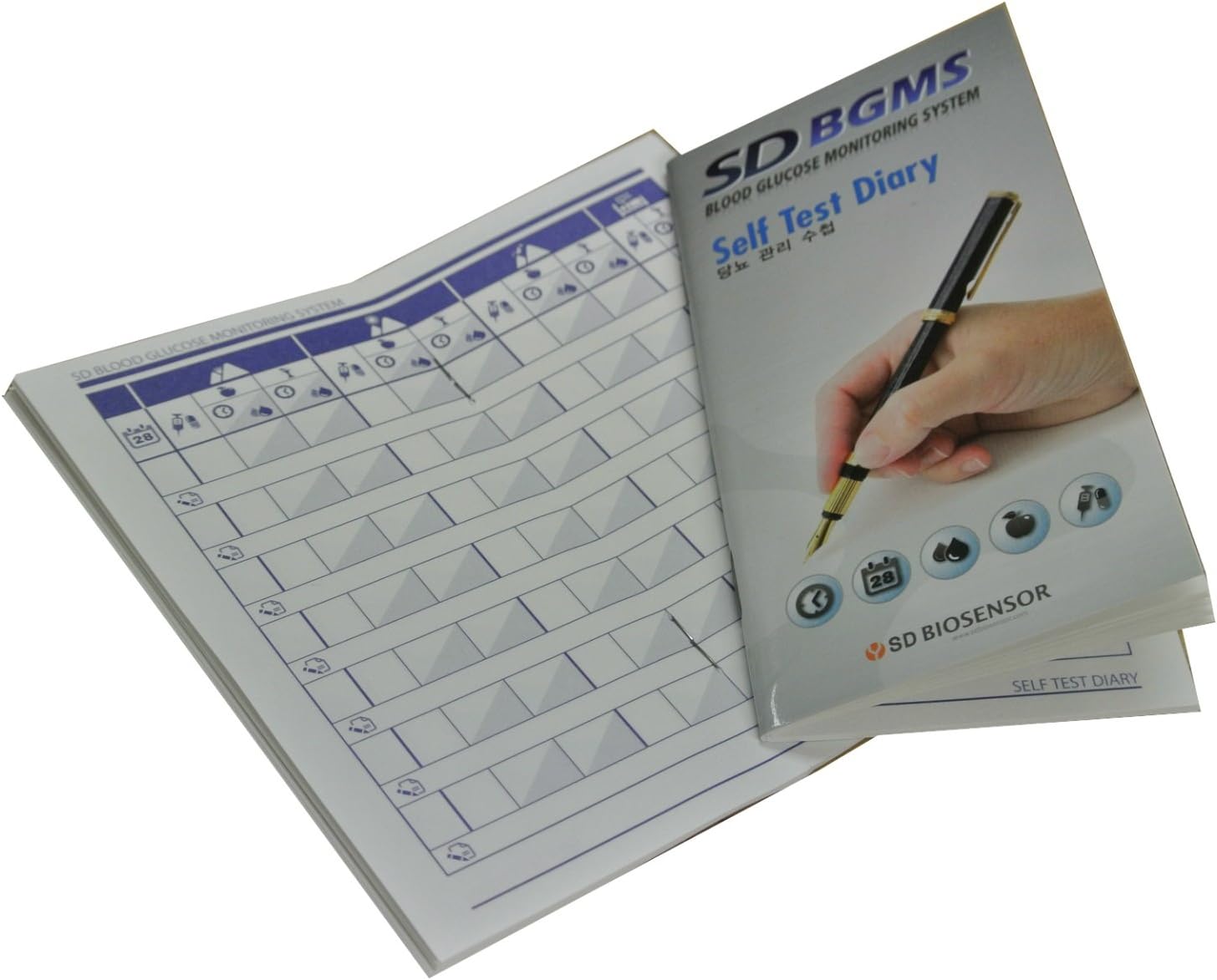 3 x Self Test Diary for SD Codefree Blood Glucose Monitor Test Meter