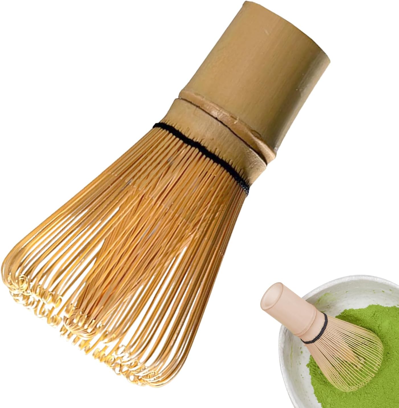 Bamboo Whisk Matcha Whisk, Traditional Set for Authentic Tea Ceremony– Premium Matcha Accessories Set