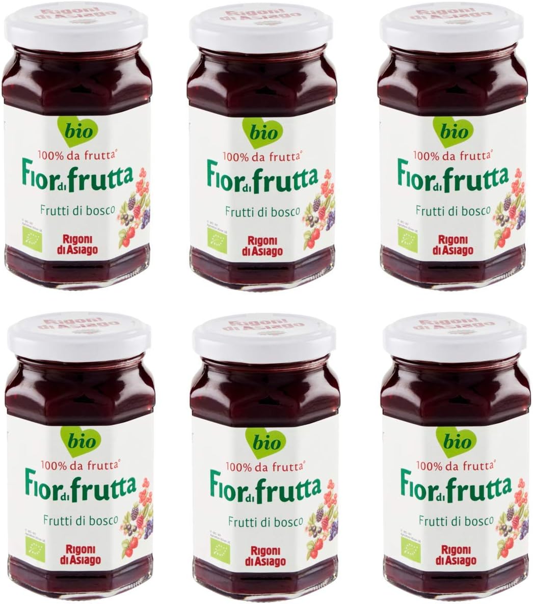 6x Rigoni di Asiago Fiordifrutta Fruits of the Forest Jam BIO 250g