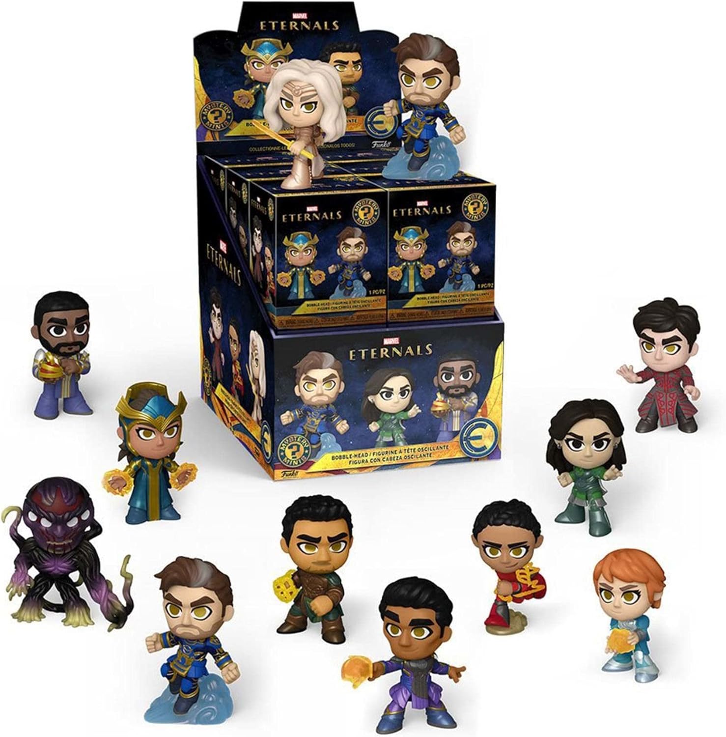 Funko Mystery Mini - Marvel: Eternals - 1 Of 12 to Collect - Styles Vary - the Eternals - Collectable Vinyl Figure - Gift Idea - Official Merchandise - Toys for Kids & Adults - Movies Fans