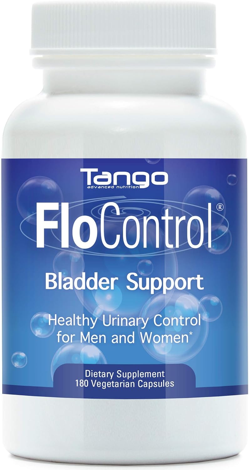 Tango FloControl Natural Bladder Support Supplement Promotes Healthy Bladder Control and Comfort (180 Vegetarian Capsules)