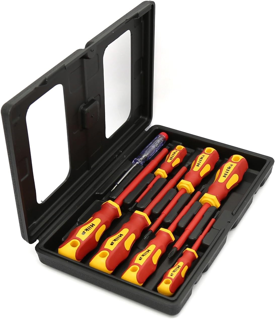 Hilka 34489008 Electricians Screwdriver Set (8-Piece),Black