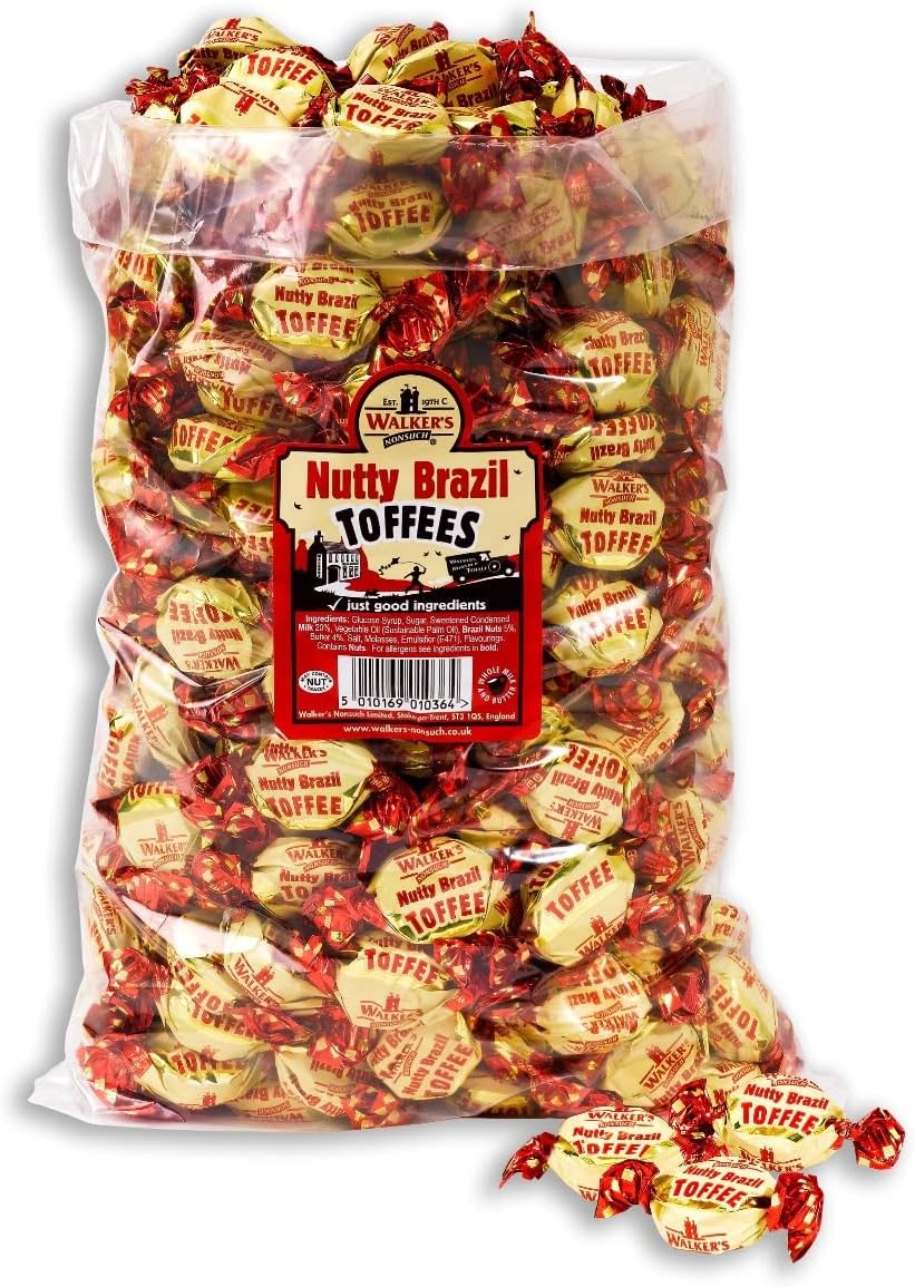 Walkers Nonsuch Nutty Brazil Toffees 2.5 kg