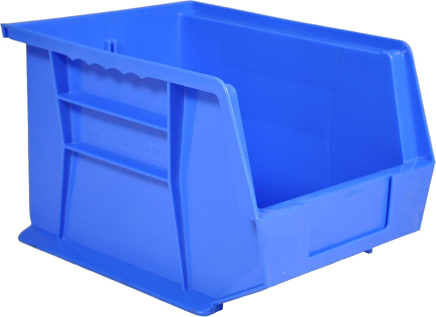 Pack of 10 x Rhino Tuff Bin35 Blue Plastic Storage Parts Bins - Stacking Component Box Ideal for Garage Workshop or Warehouse Picking Bin