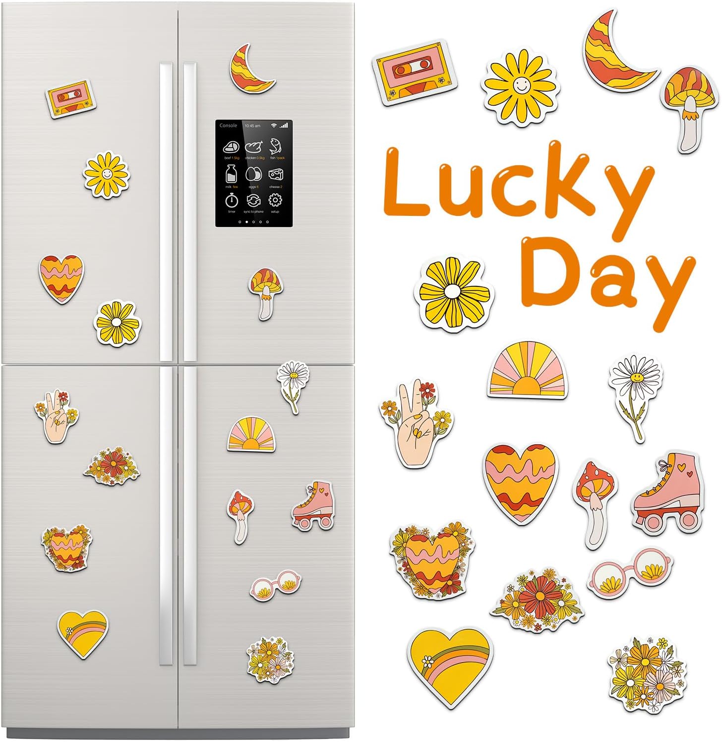 16 Pcs Fridge Magnets Refrigerator Magnets - Home Kitchen Decor, Office Locker, Whiteboard Stickers and Housewarming Gift