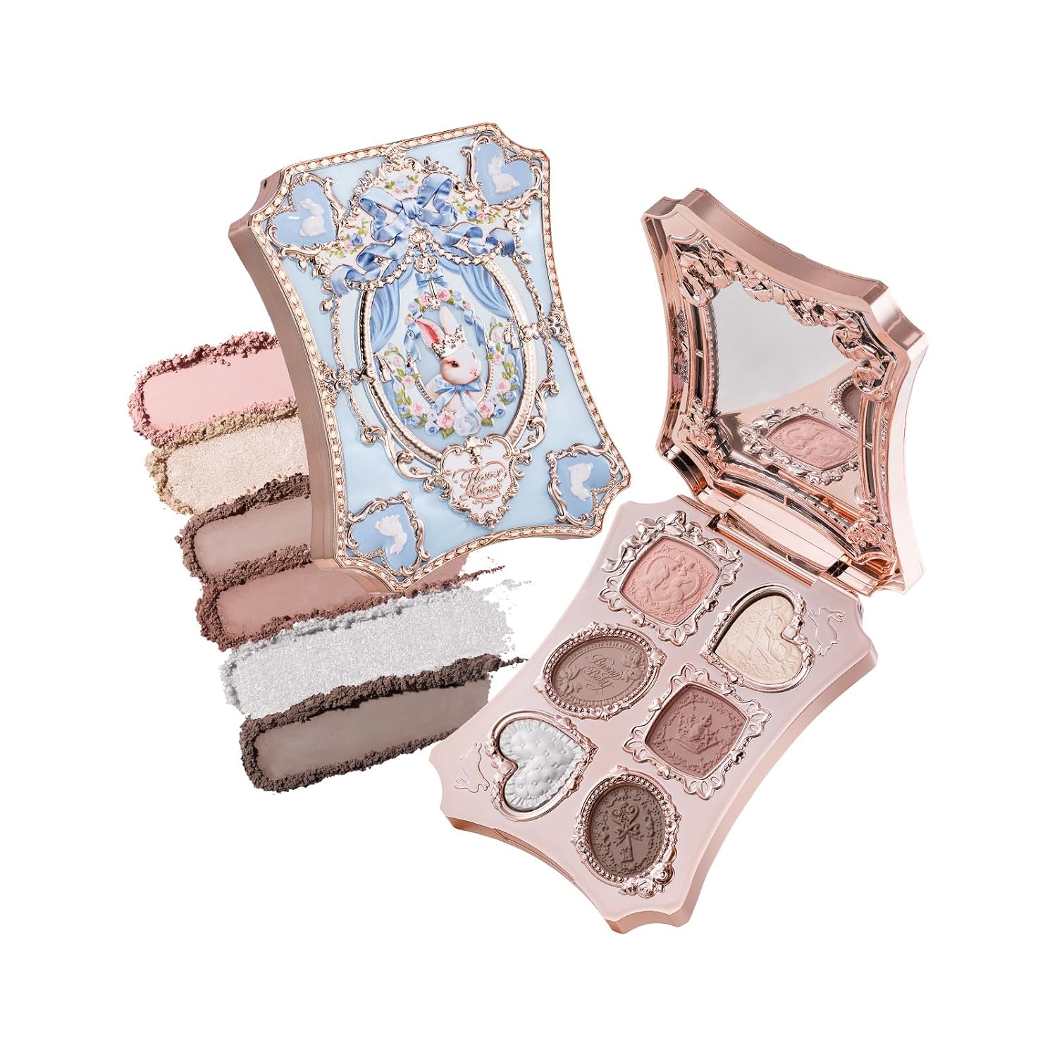 Flower Knows Bunny Garden 6-Color Makeup Palette, Cool Taupe Nude