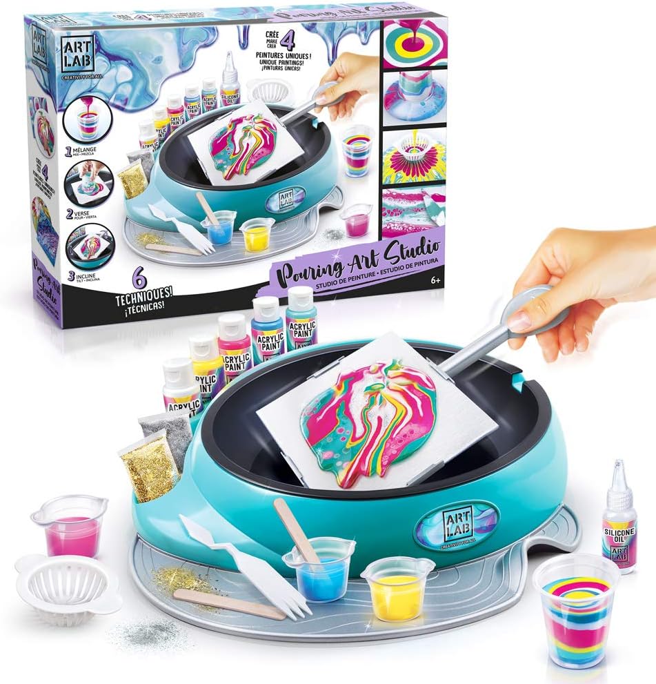 Canal Toys Art Lab - Casting Art Painting Studio - Creative Canvas to Paint Yourself - Artist Accessories, 34-Piece Set