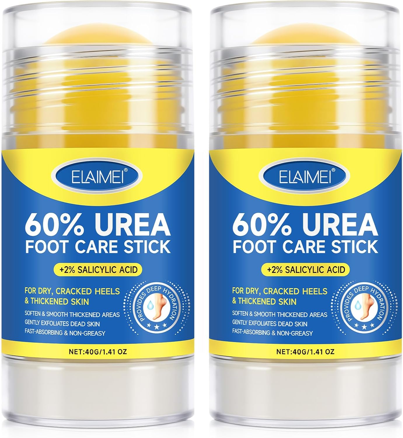 Urea Foot Cream 2PCS - Urea Cream 60 Percent for Feet -Urea Foot Cream Moisturizer for Dry Cracked Feet, Hands, Knees, Elbows, Moisturizes and Hydrates the Dry Skin, Skin Softener