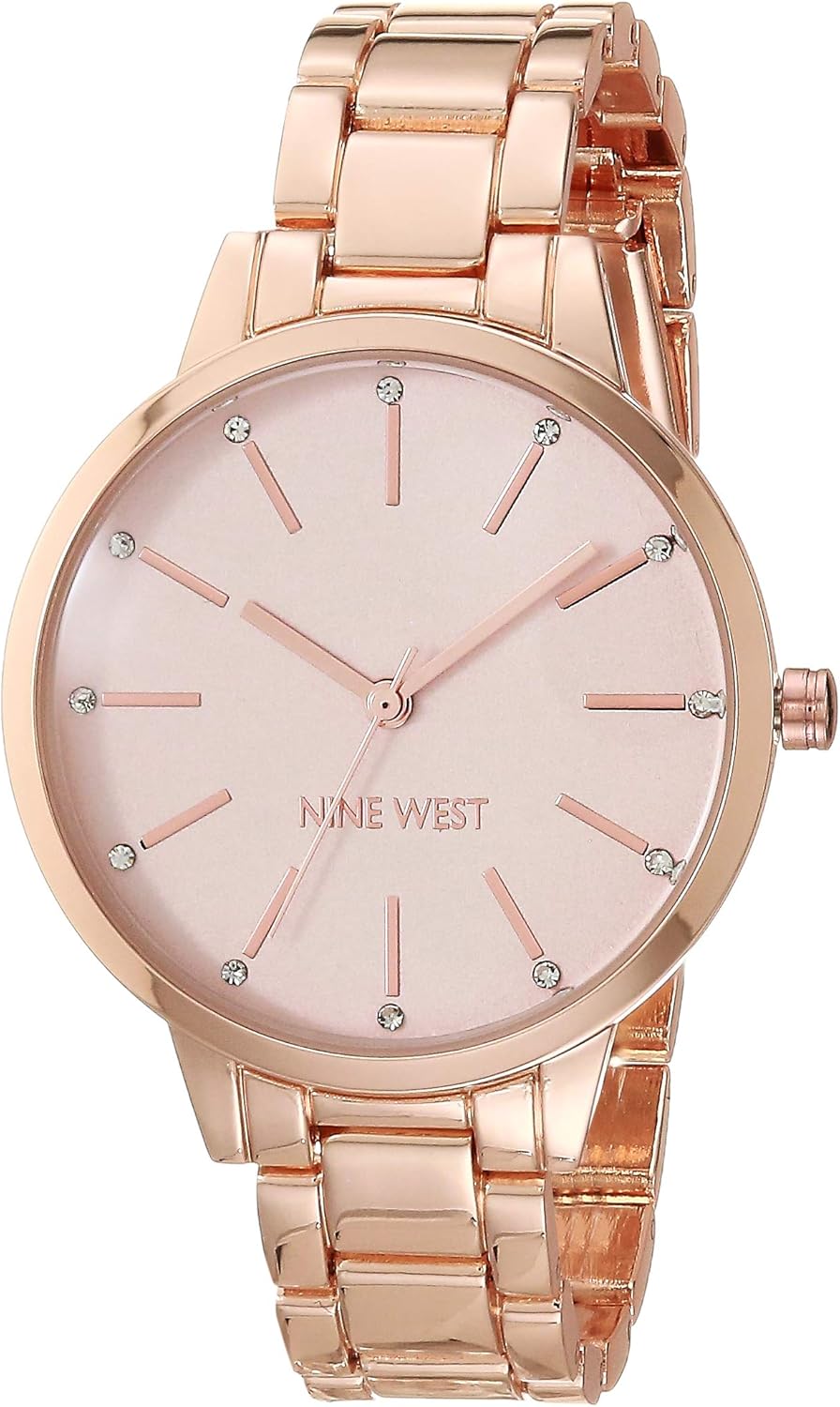 Nine West Women's Floral Dial Bracelet Watch