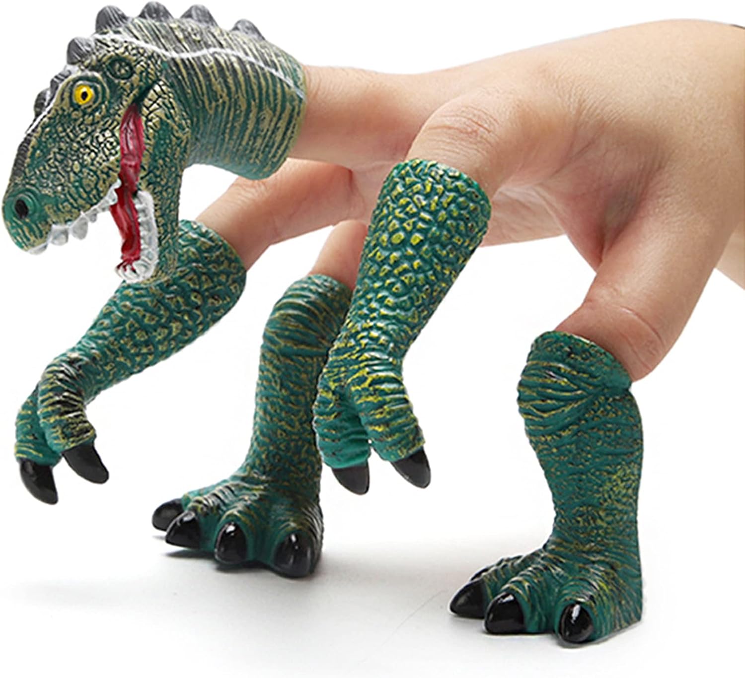 AQKILO Dinosaur Finger Puppet Set, Animals Puppet Show Theater Props, Novelty Toys Weird Stuff Gifts
