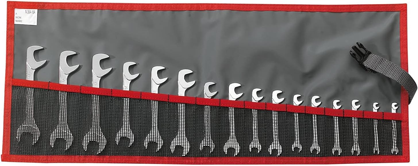 Facom 34.JL16T Game Micro Mm 16 Piece Midget Double Open-End Wrench Set