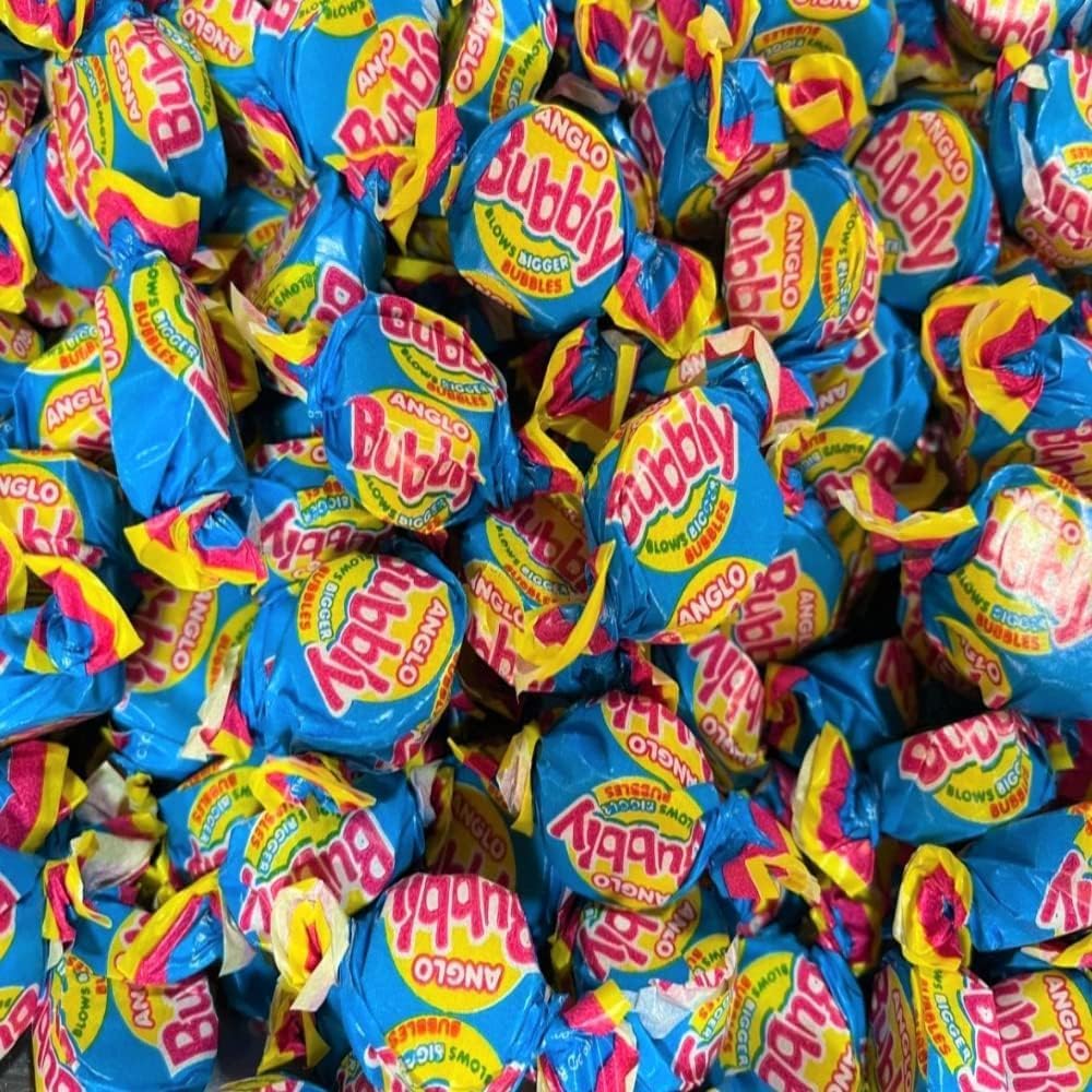 Barratt Anglo Bubbly Vegetarian Classic Mix Sweet, Bubblegum Flavour, 50 Pieces