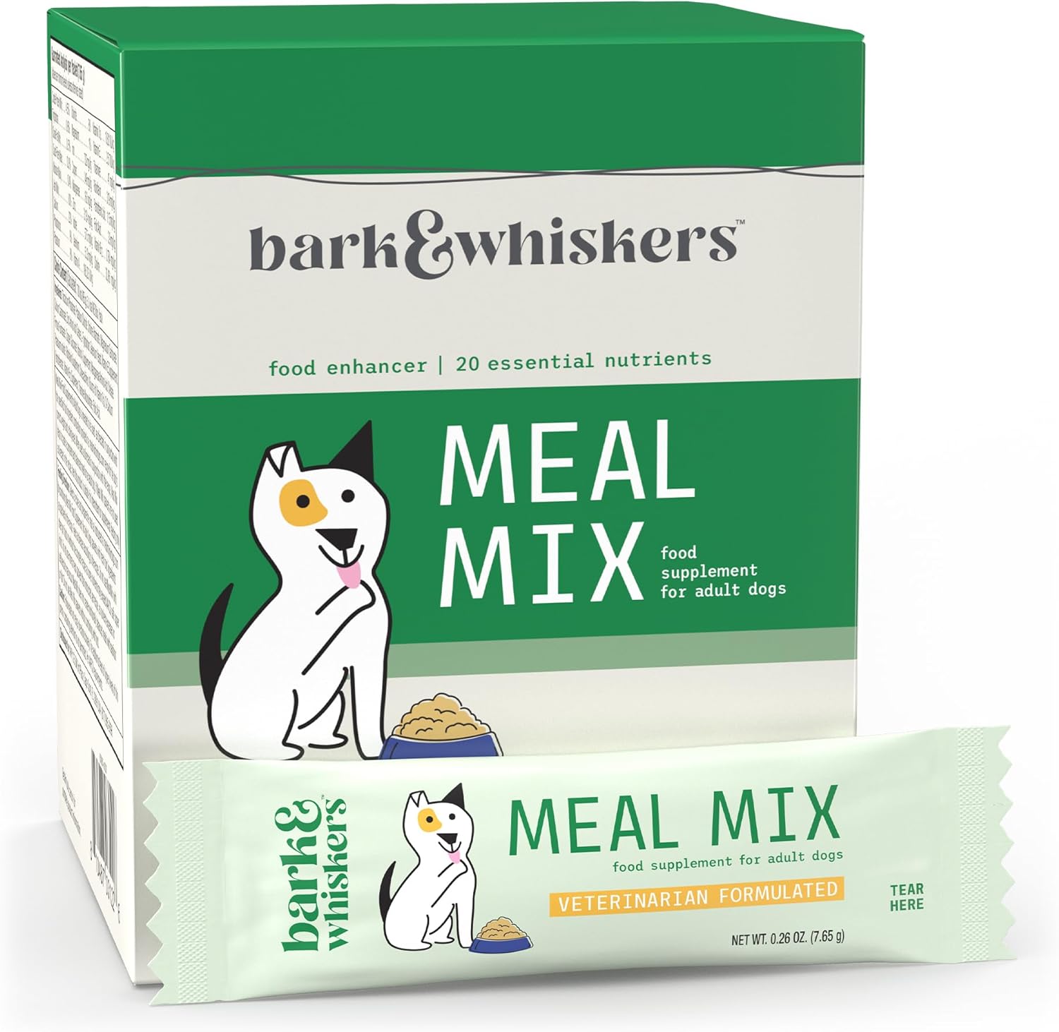 Dr Mercola Meal Mix - Satchet of Dog Vitamins and Minerals Home Cooking, Raw Food Diet, 30 pack - Soy and Gluten Free