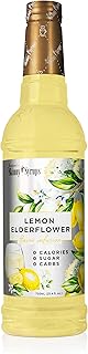 Jordan's Sugar-Free Flavored Skinny Syrup, Large 25.4-oz. Bottle (Lemon Elderflower) with Zero Carbs, Zero Sugar and Zero Calories