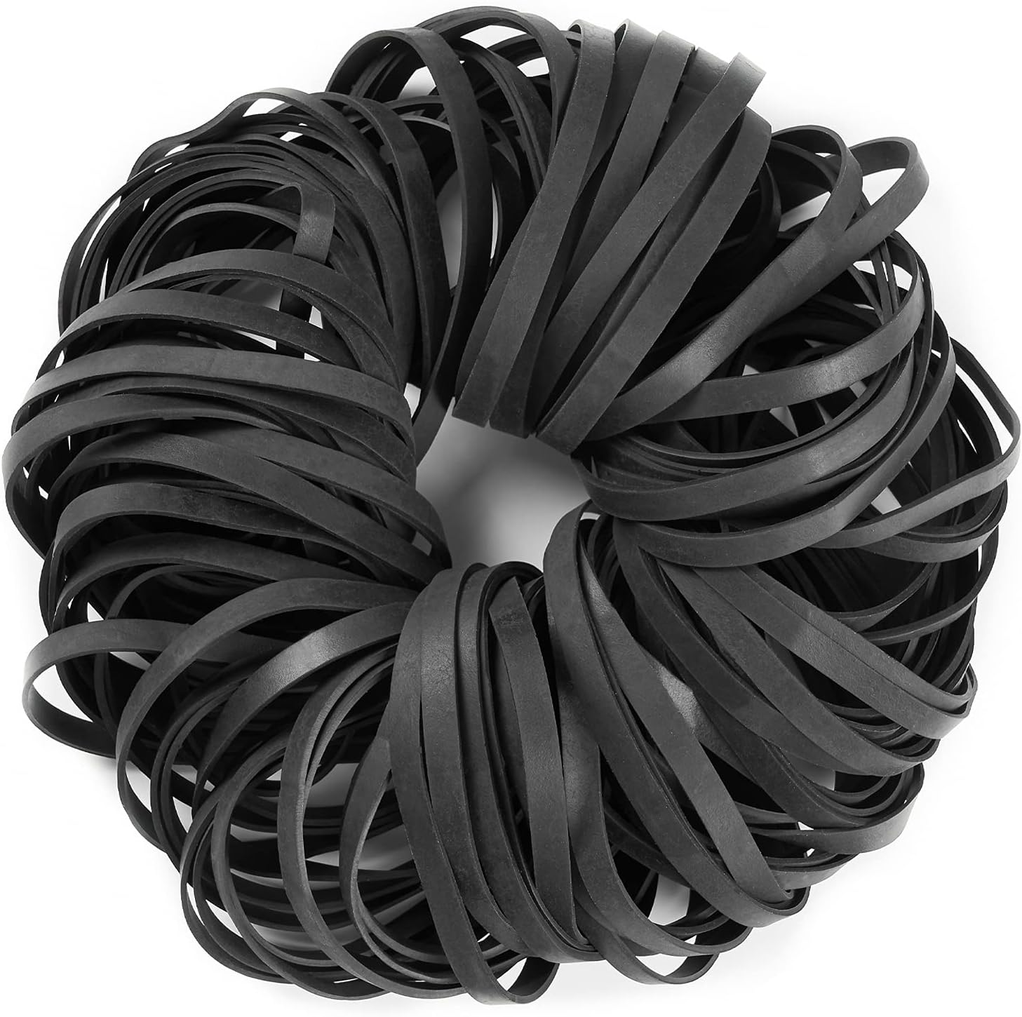 AMUU Rubber Bands Black Size 64 Rubber Band Tactical Rubber Bands 110PACK #64 rubber band for Office Supply Home money File Folders Strong Elastic Rubber Bands