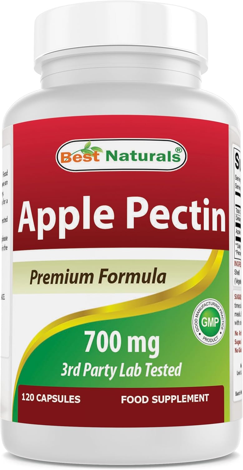 Best Naturals Apple Pectin 700 mg 120 Capsules (120 Count (Pack of 1))