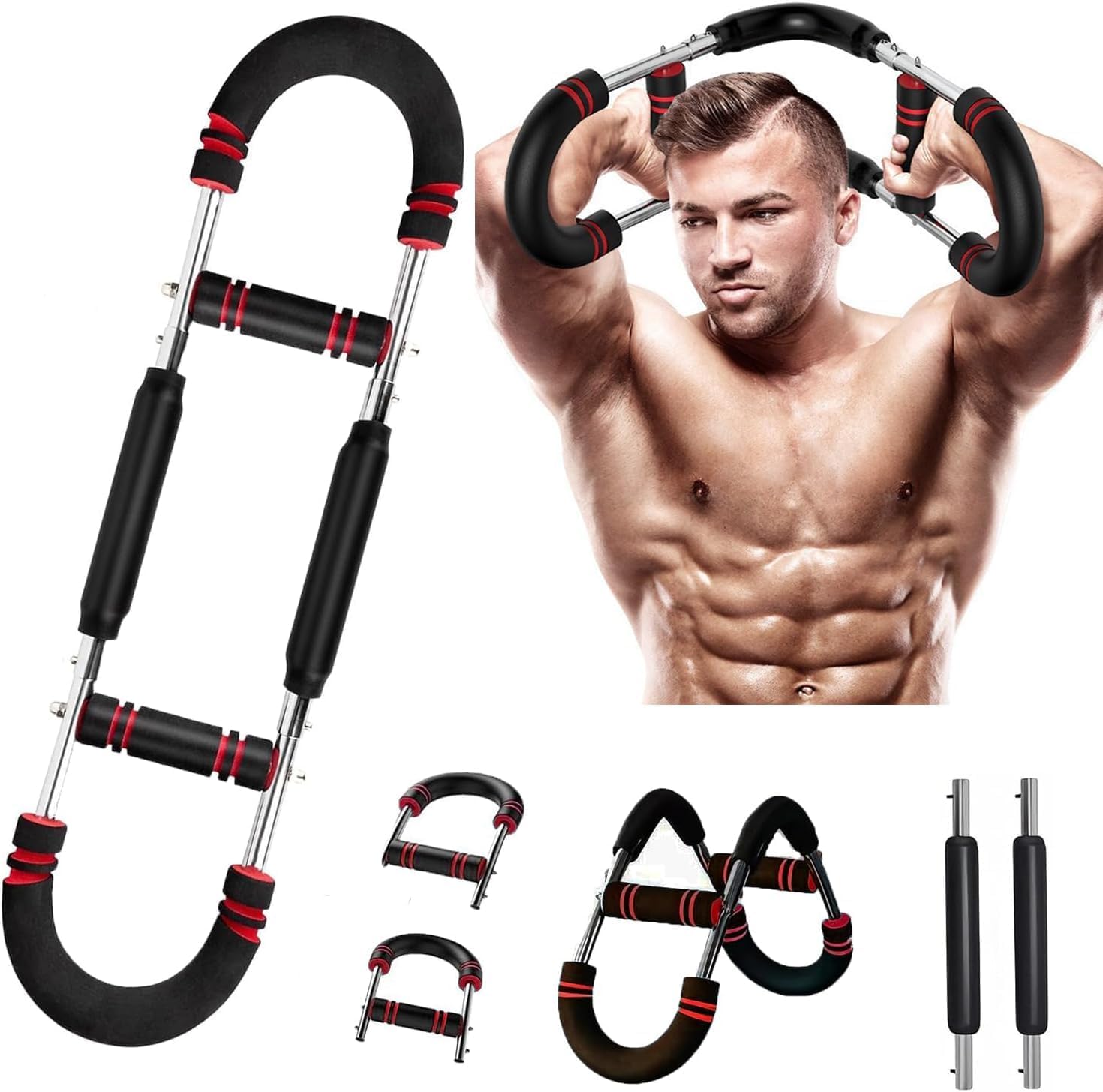 Twister Arm Trainer, Adjustable Chest Workout Equipment, Arm Trainer for Men, Arm Exercise Equipment, Chest Trainer for Men, Shoulders and Forearms Muscle Training Fitness Equipment