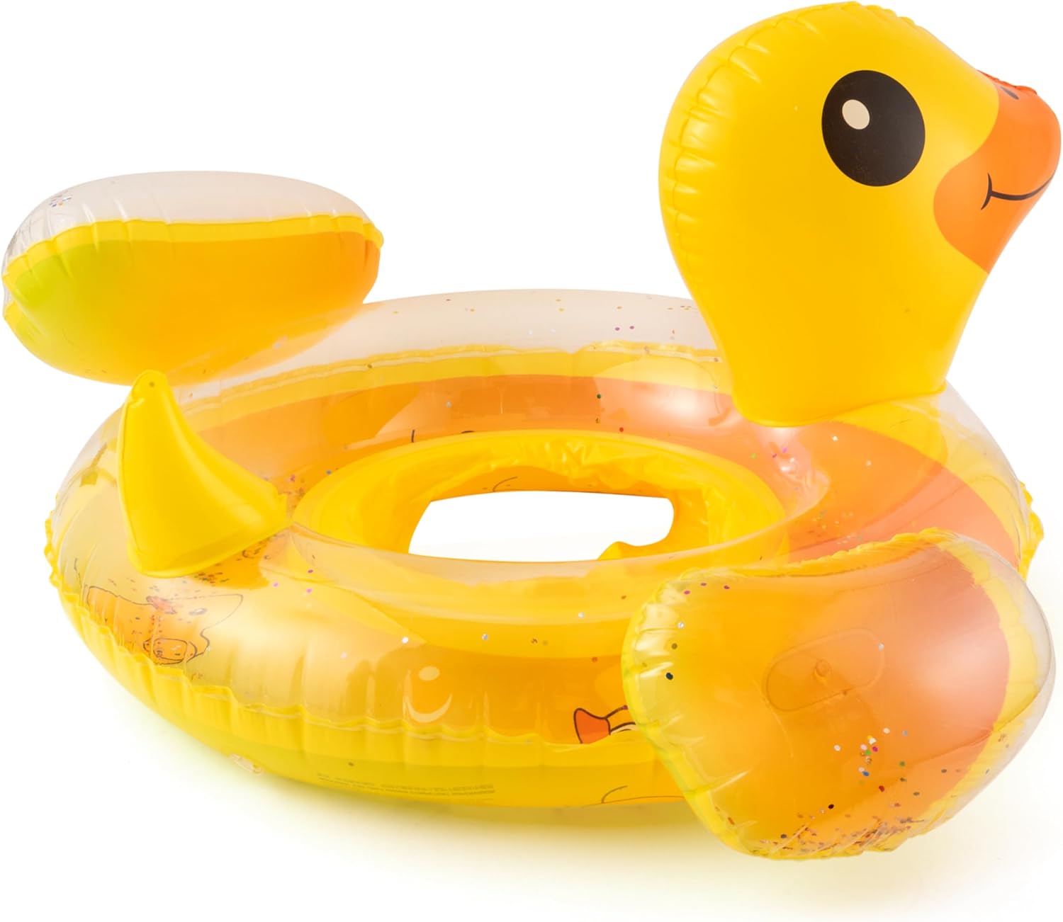 WATINC Pool Inflatables for Kids Swimming Pool Float Pool Ring with Glitters Summer Holiday Outdoor Beach Water Party Toys Float Inflatable Pool Swimming Ring for Children Toddles