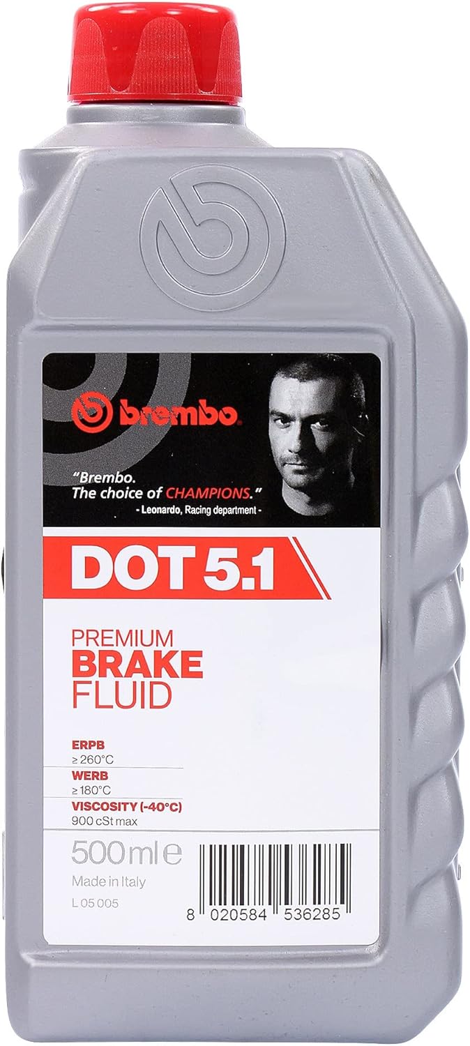 Brembo L05005 Brake Fluid DOT 5.1, 500 ml