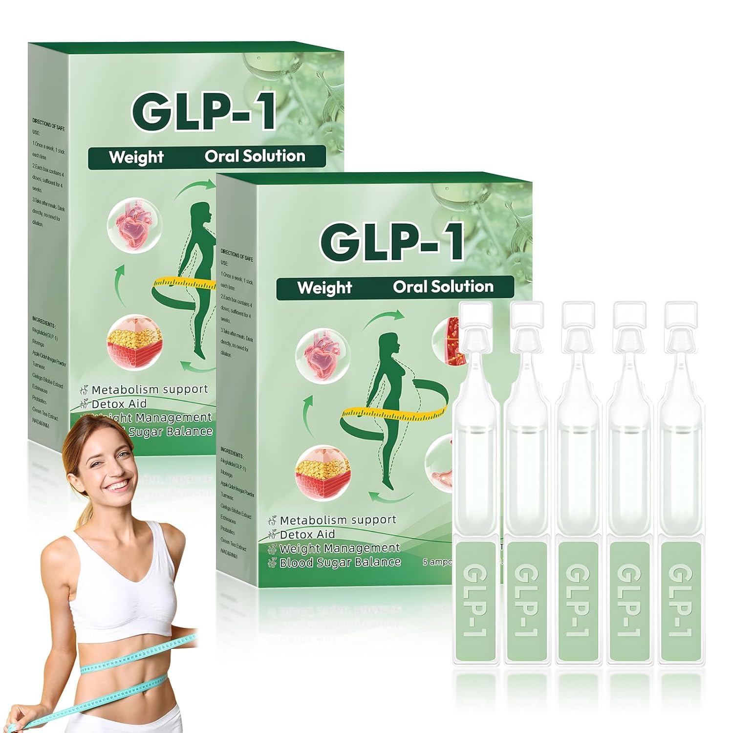 10 Pcs GLP-1 Supplement Oral Solution, Advanced GLP-1Moringa Drops, Natural GLP-1 Supplement Drops, GLP-1 Moringa Health Boost Dropsfor Women and Men